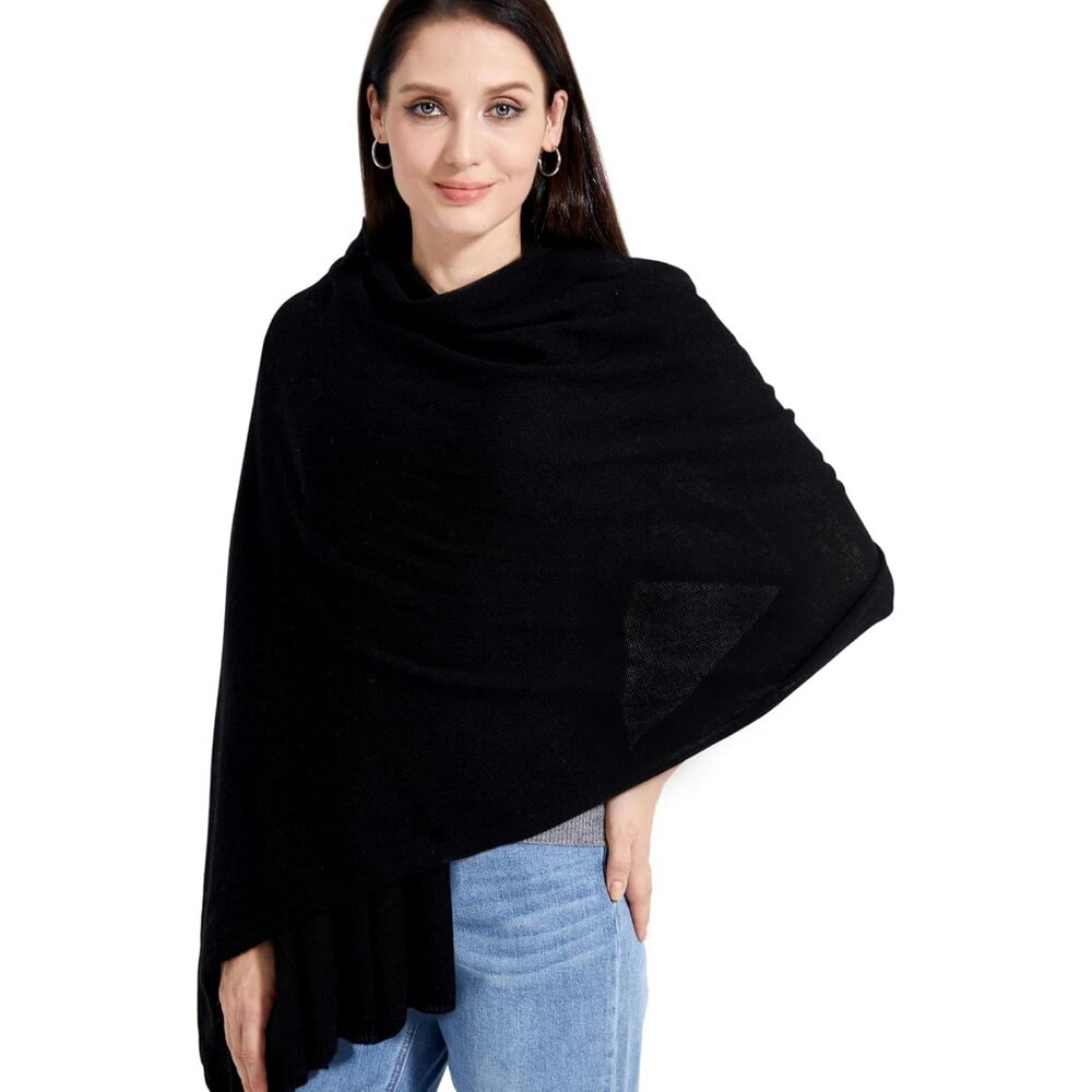 Soft Cashmere Blend Wrap Chic Scarf Stole for Women Wayfarer Travel Extra Large